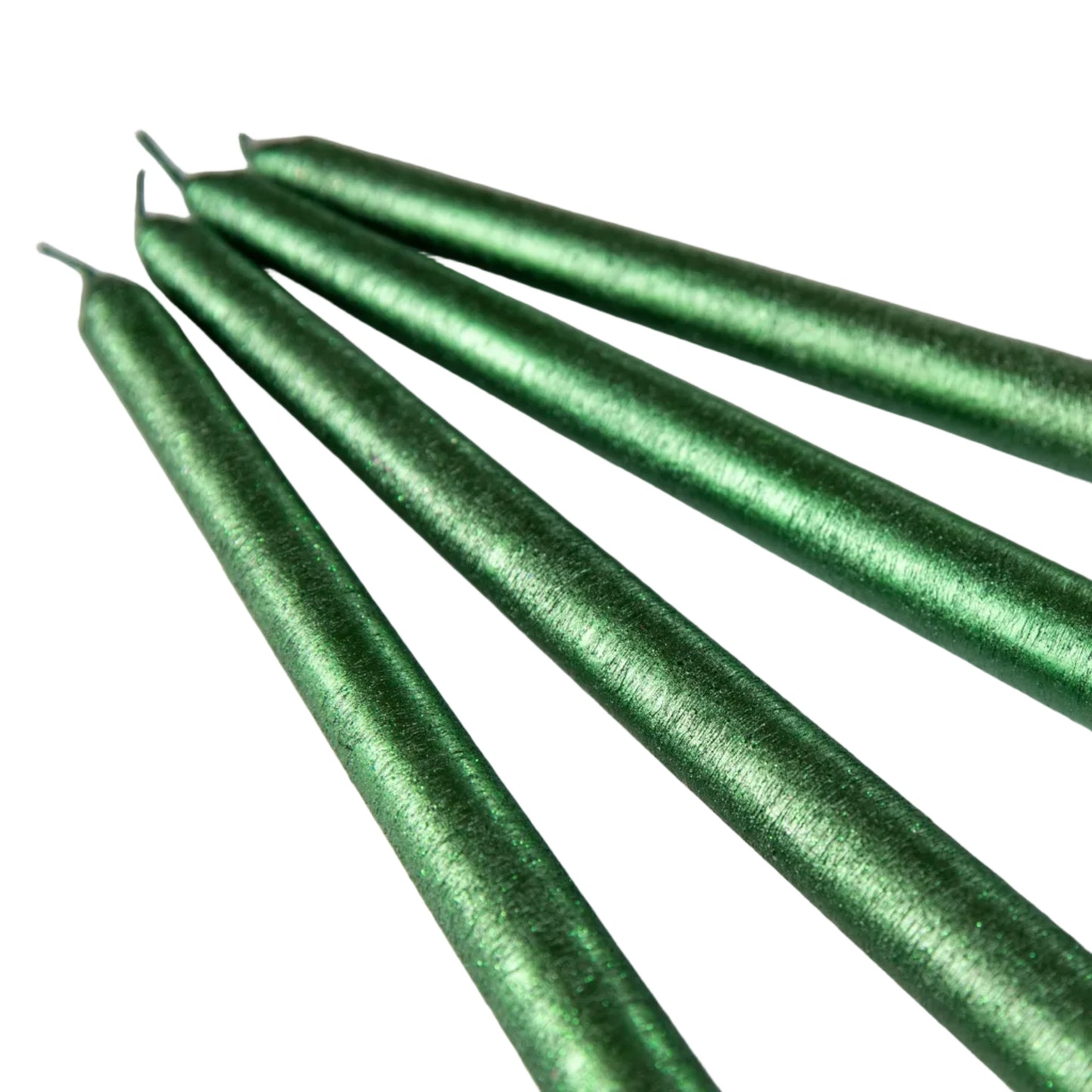 Christmas Green Candles - Set of Four
