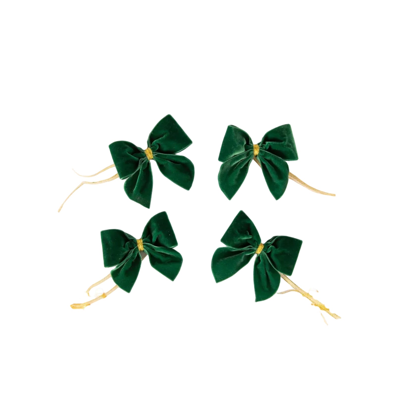 Velvet Napkin Bows - Set of Four