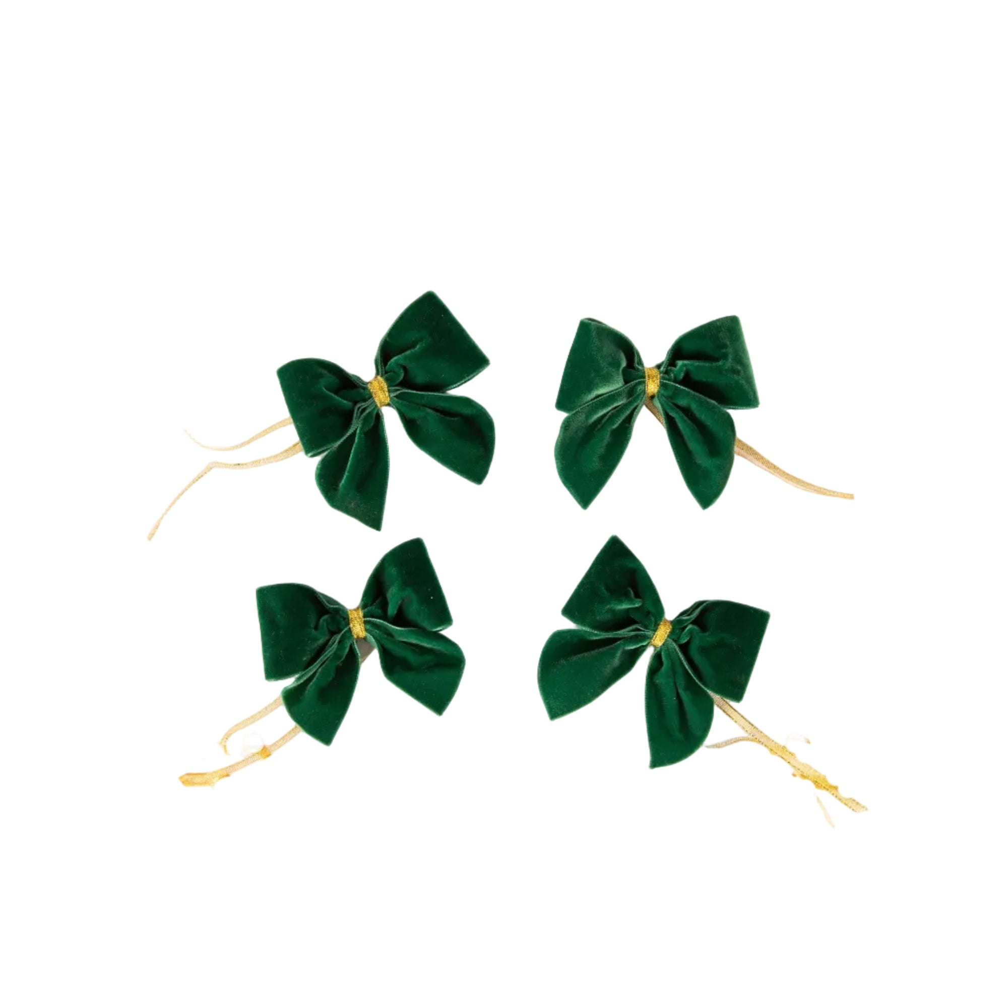 Velvet Napkin Bows - Set of Four
