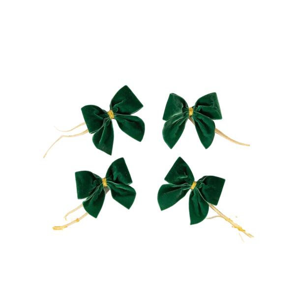 Velvet Napkin Bows - Set of Four