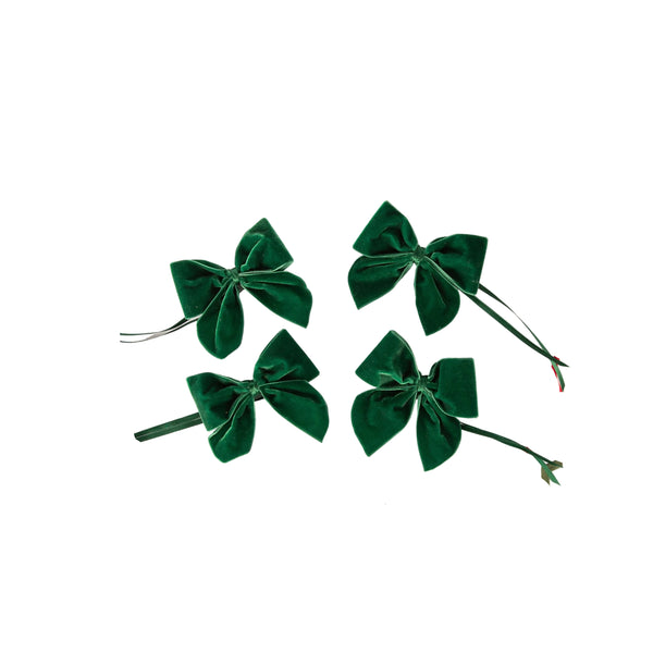 Velvet Napkin Bows - Set of Four