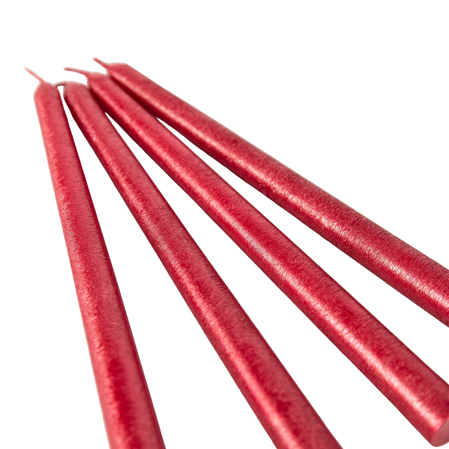 Christmas Red Candles - Set of Four