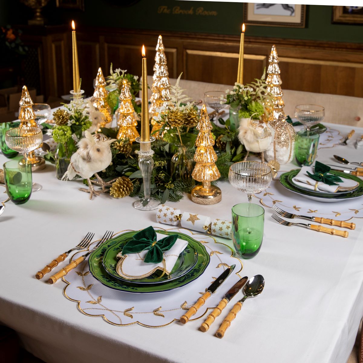 Set of Four Scalloped Edge Placemats