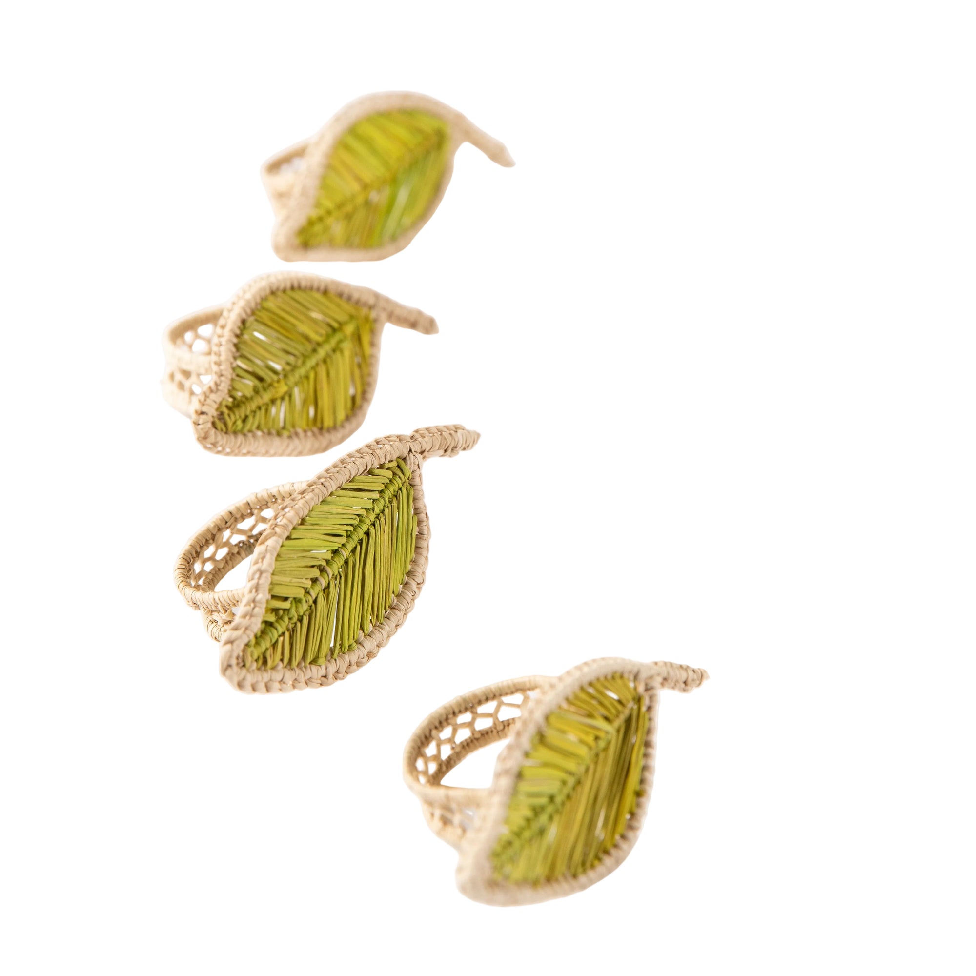 Leaf Napkin Rings - Set of Four