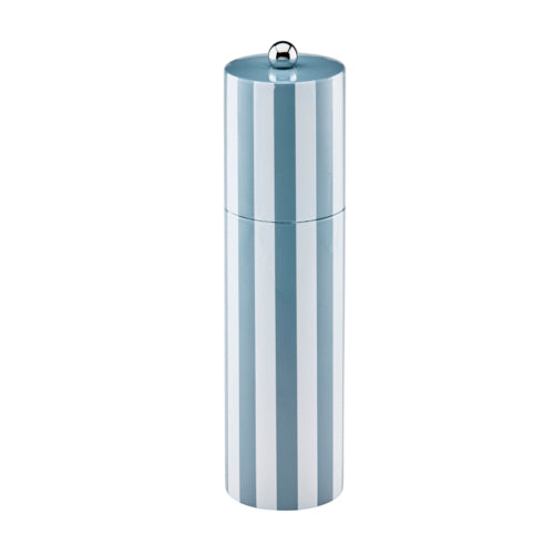 Chambray Striped Column Salt or Pepper Mill-