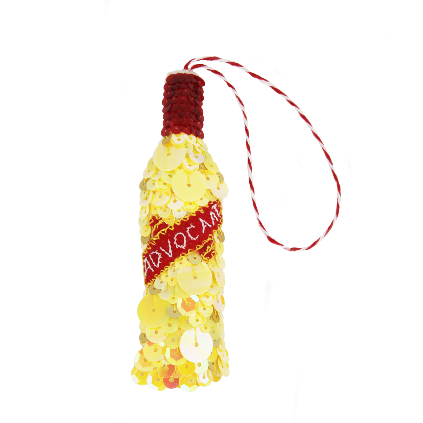 Everlasting Eggnog Advocaat Sequin Hanging Ornament