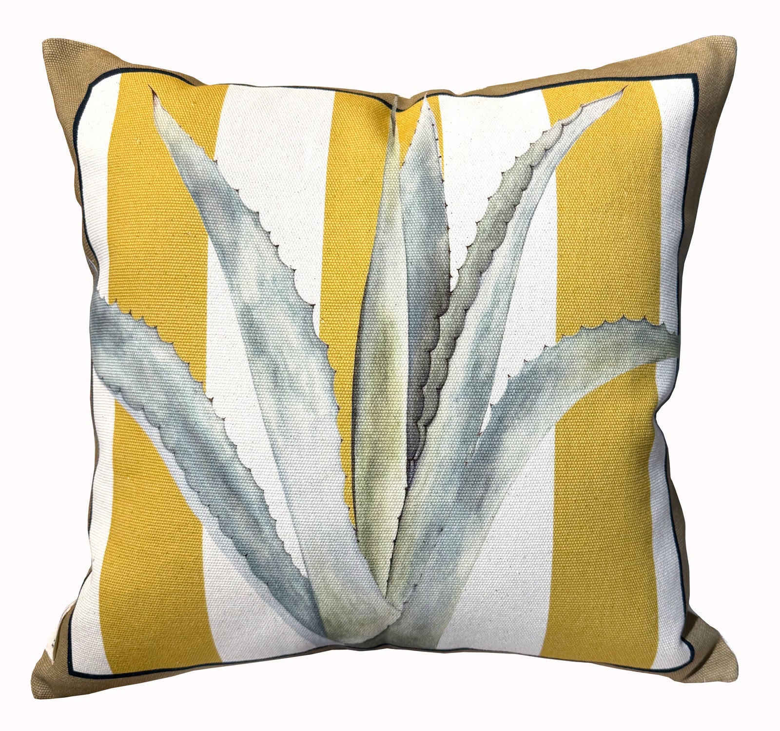The Agave Mustard Throw Pillow