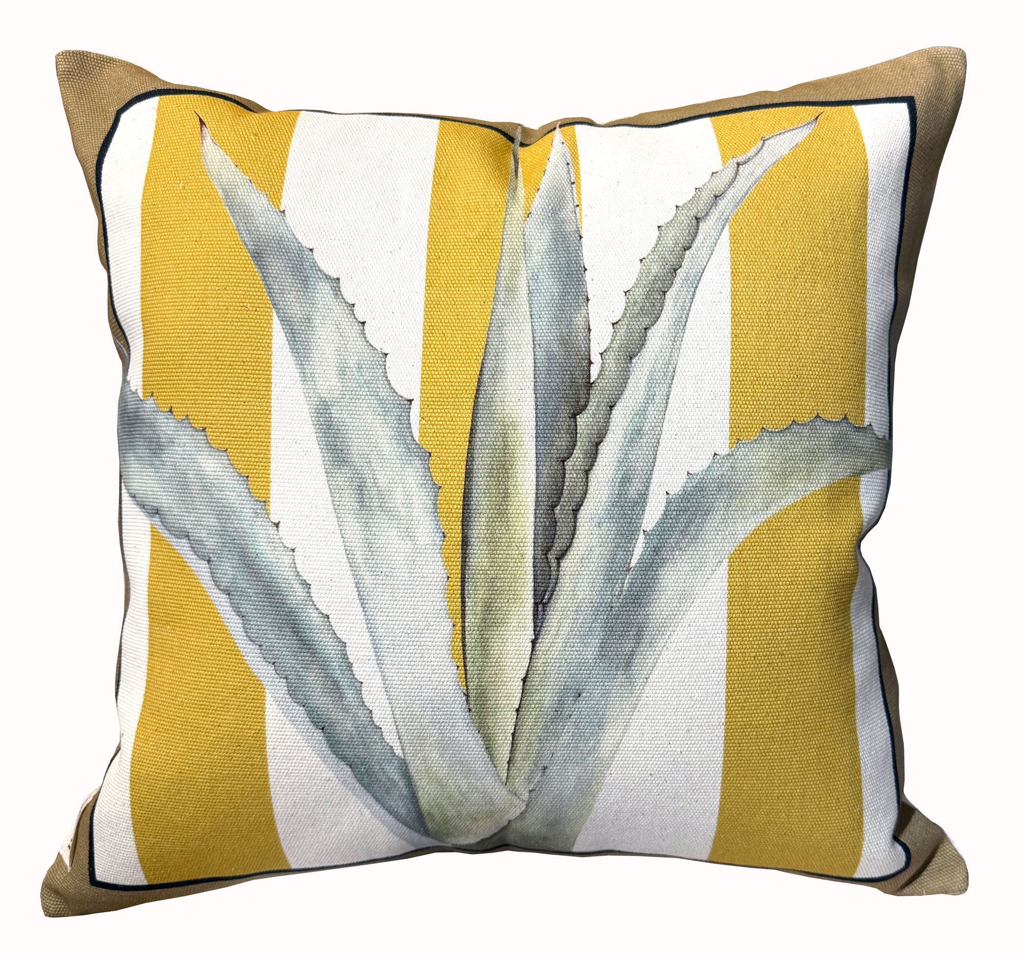 The Agave Mustard Throw Pillow