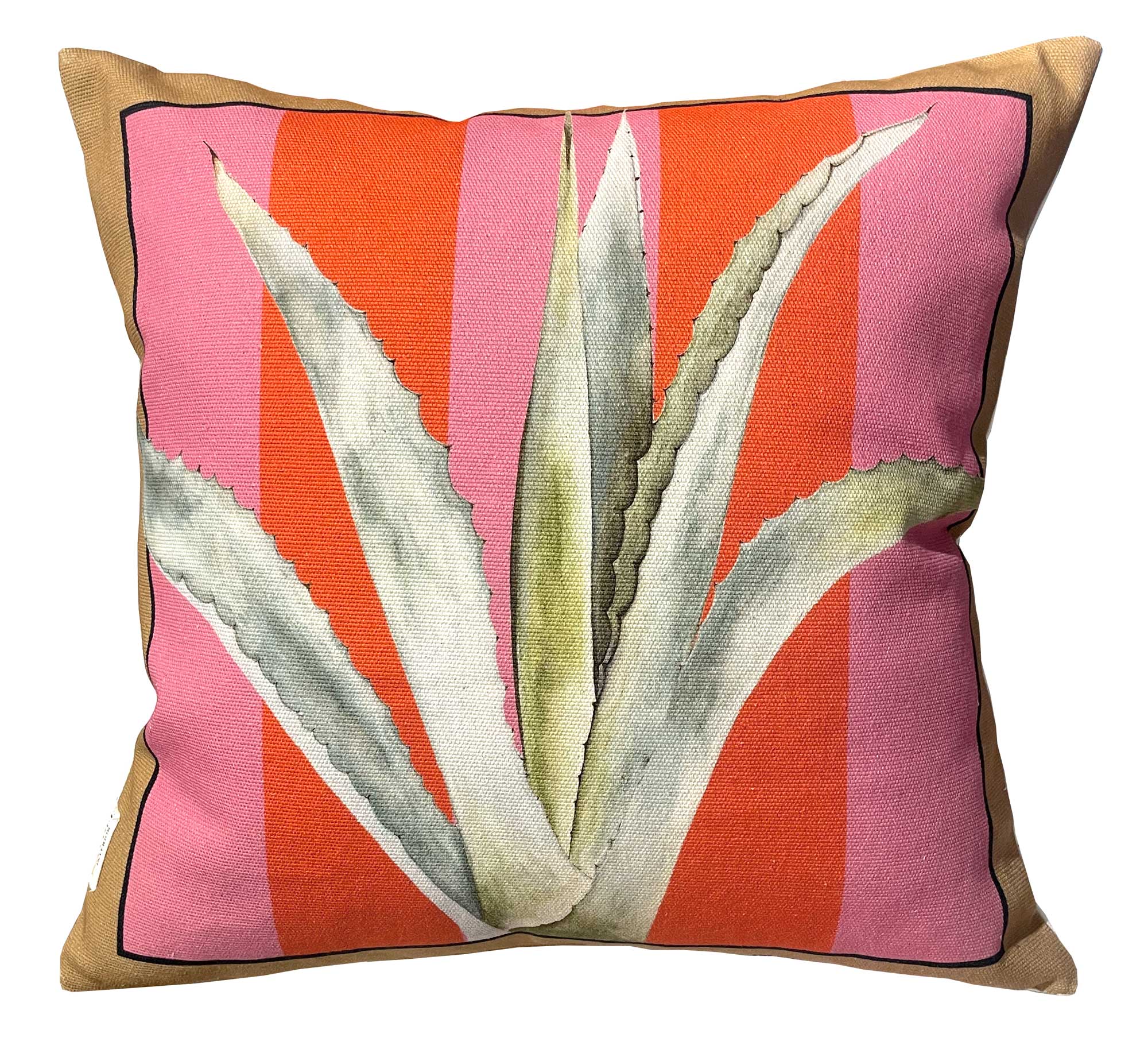 The Agave Pink Throw Pillow