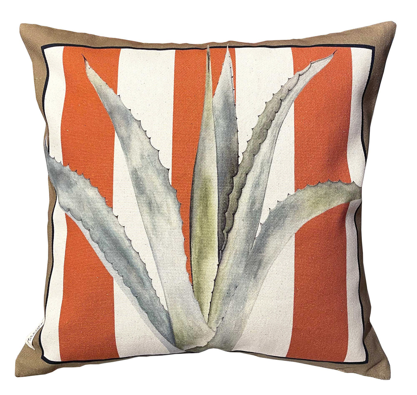 The Agave Tangerine Throw Pillow