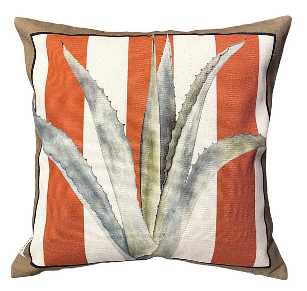 The Agave Tangerine Throw Pillow