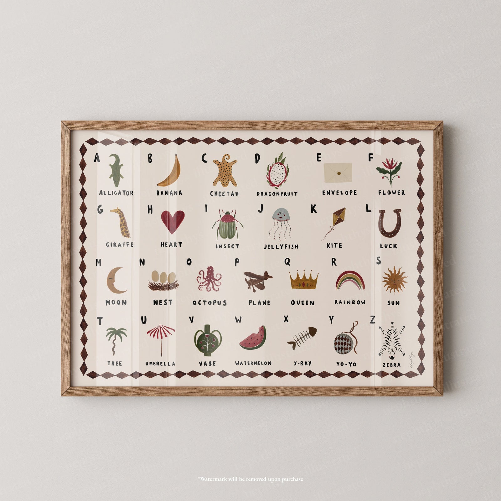Alphabet Print Landscape