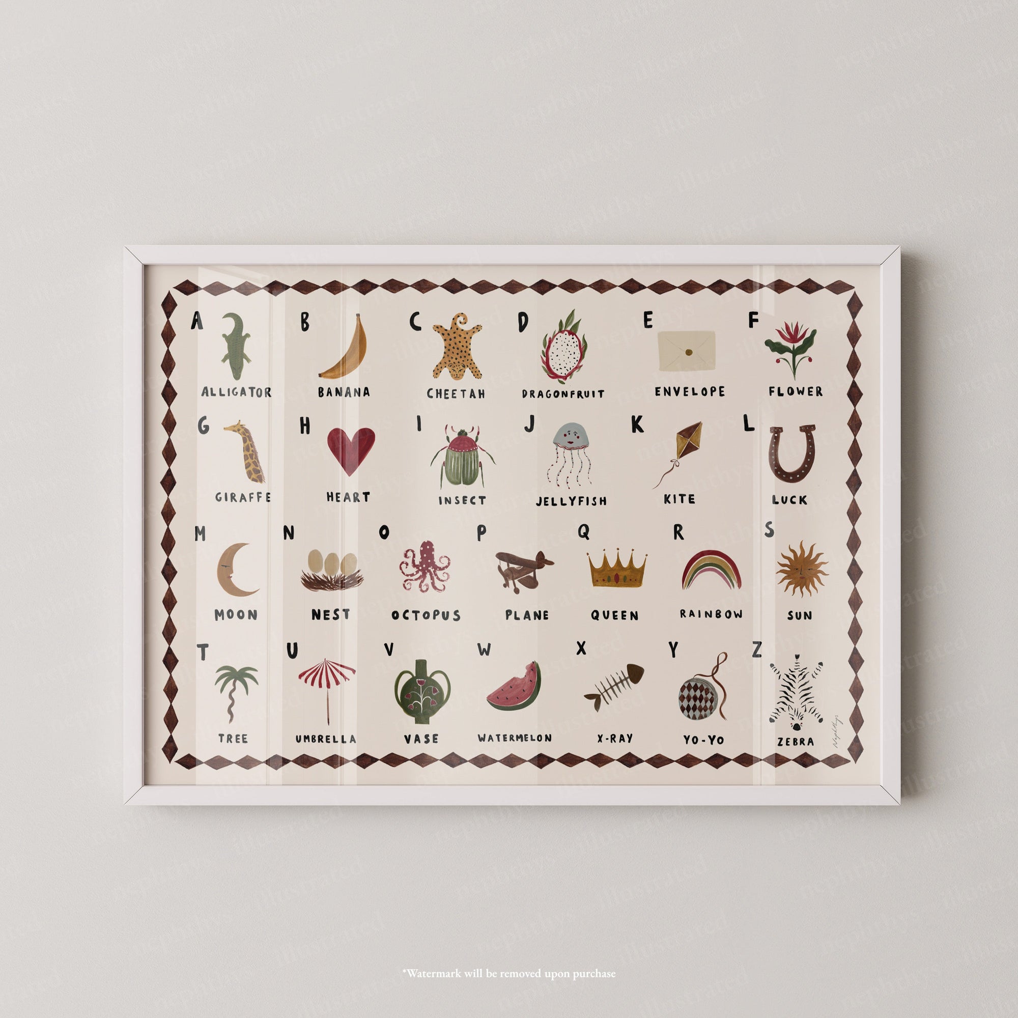 Alphabet Print Landscape