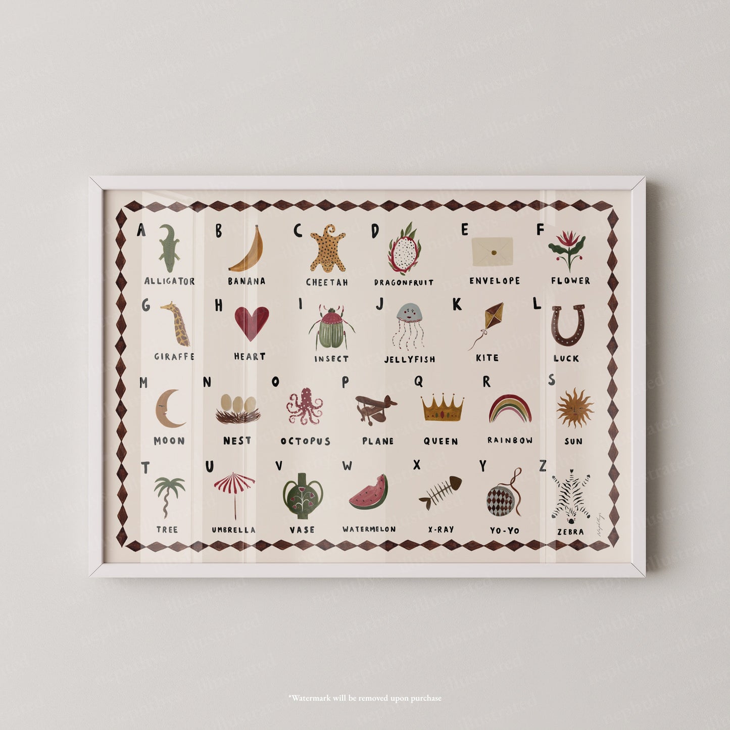 Alphabet Print Landscape