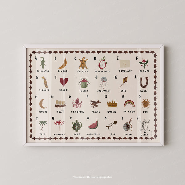 Alphabet Print Landscape