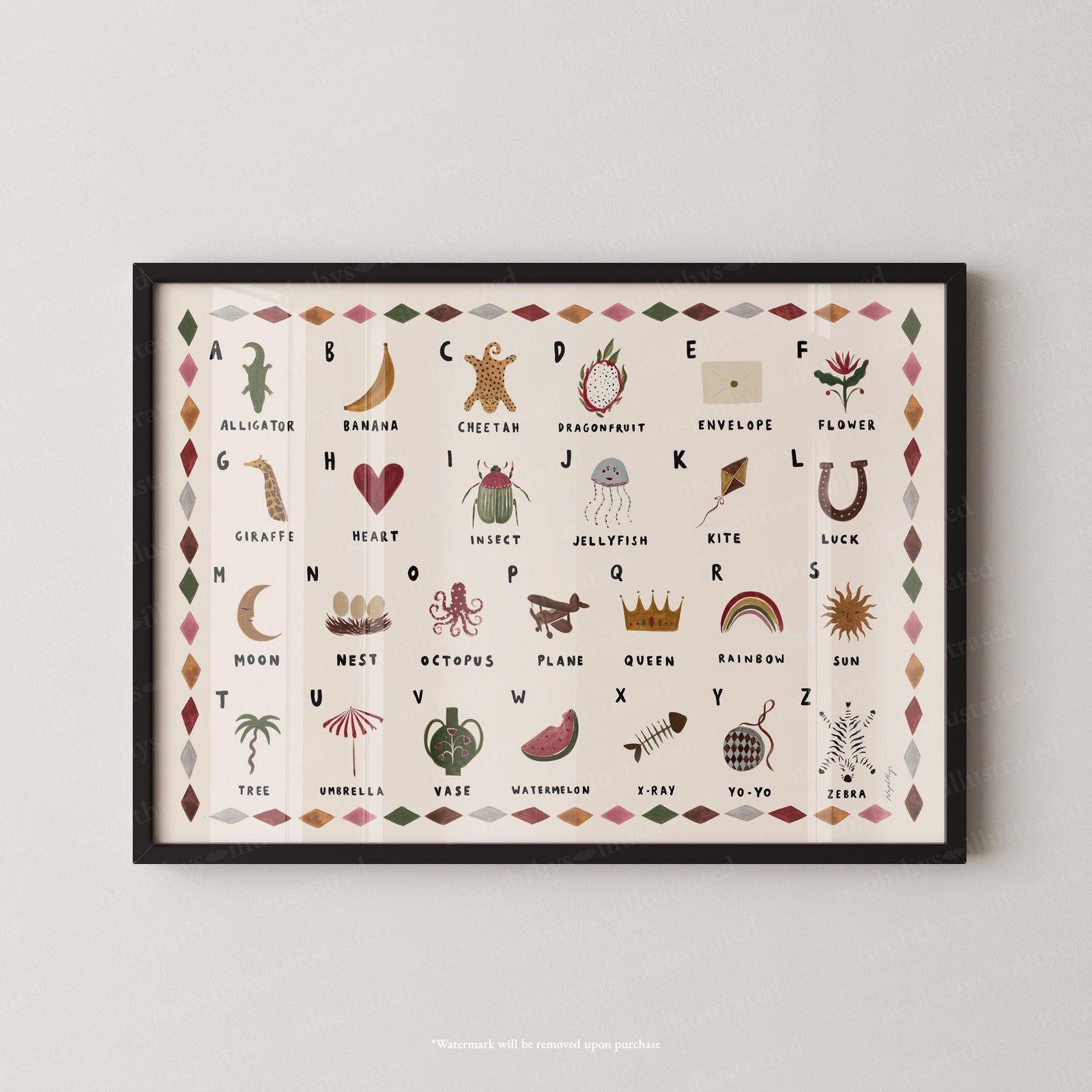 Alphabet Print Landscape