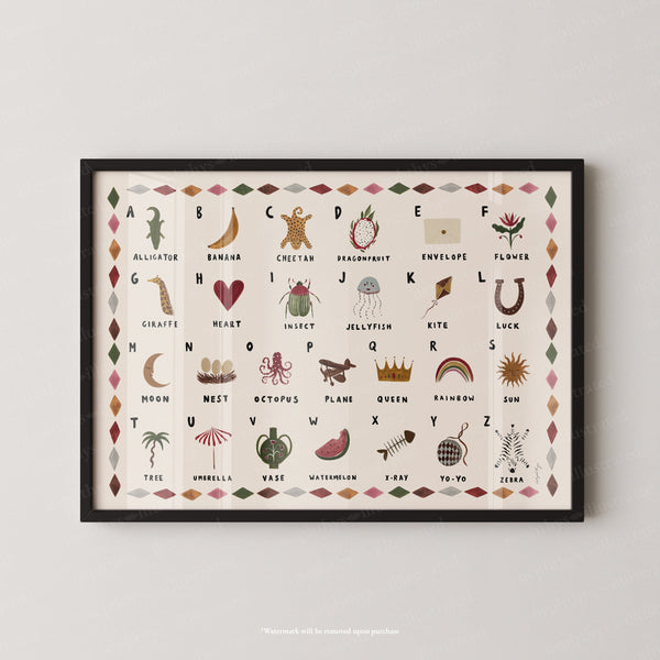 Alphabet Print Landscape