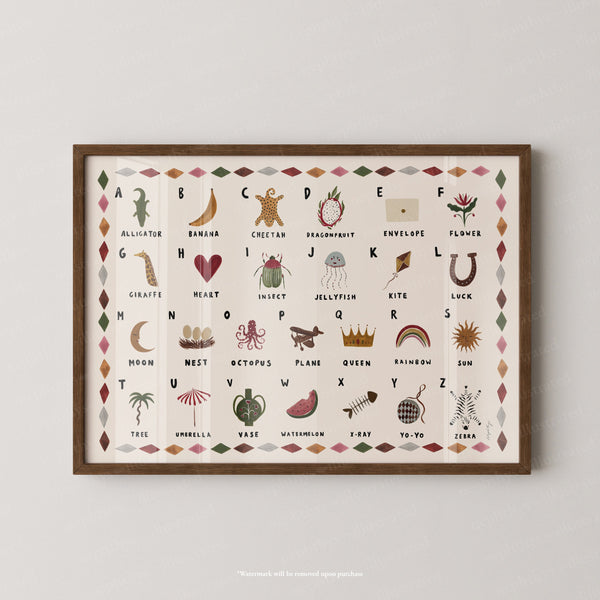 Alphabet Print Landscape