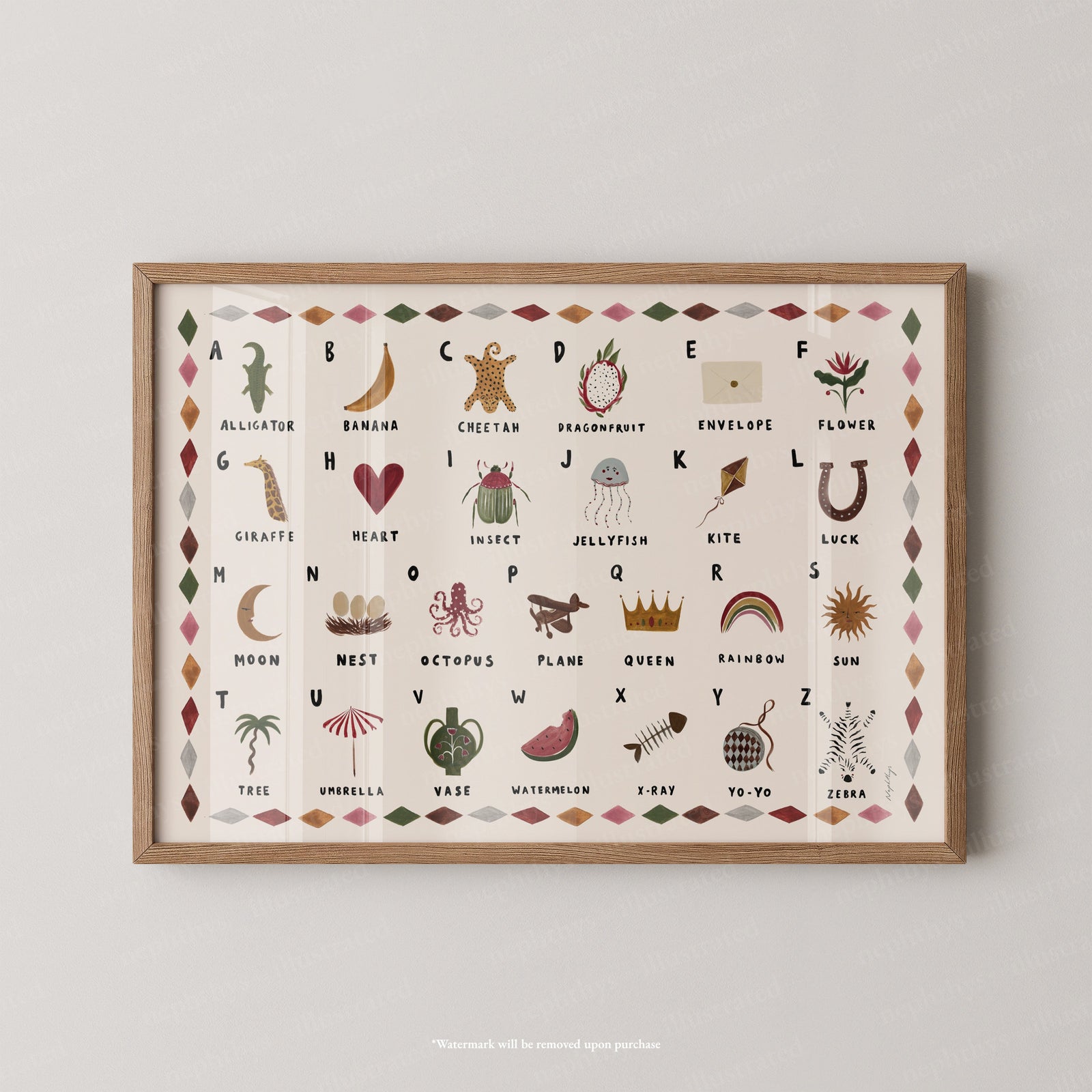 Alphabet Print Landscape
