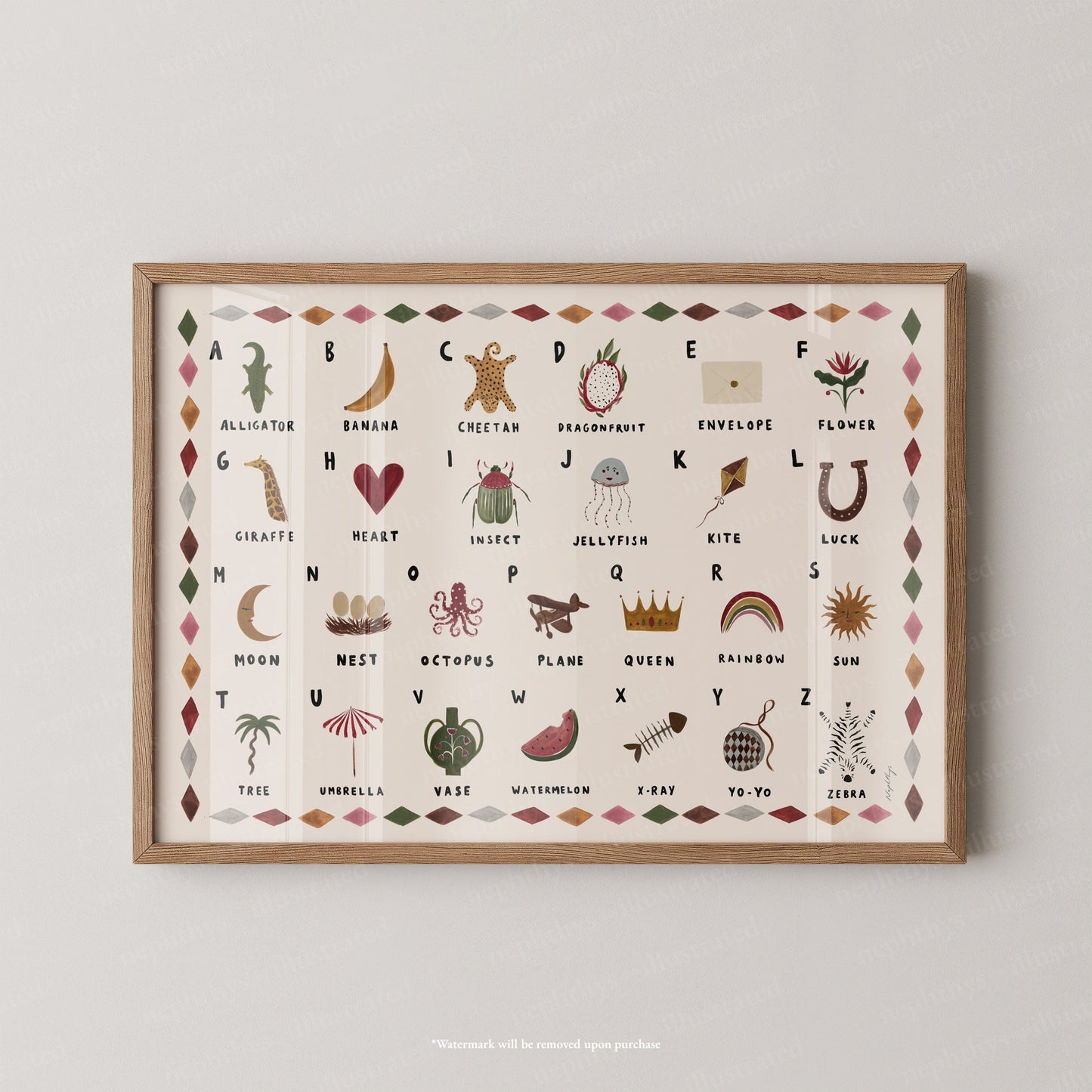 Alphabet Print Landscape