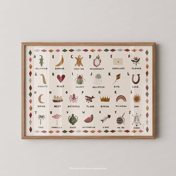 Alphabet Print Landscape