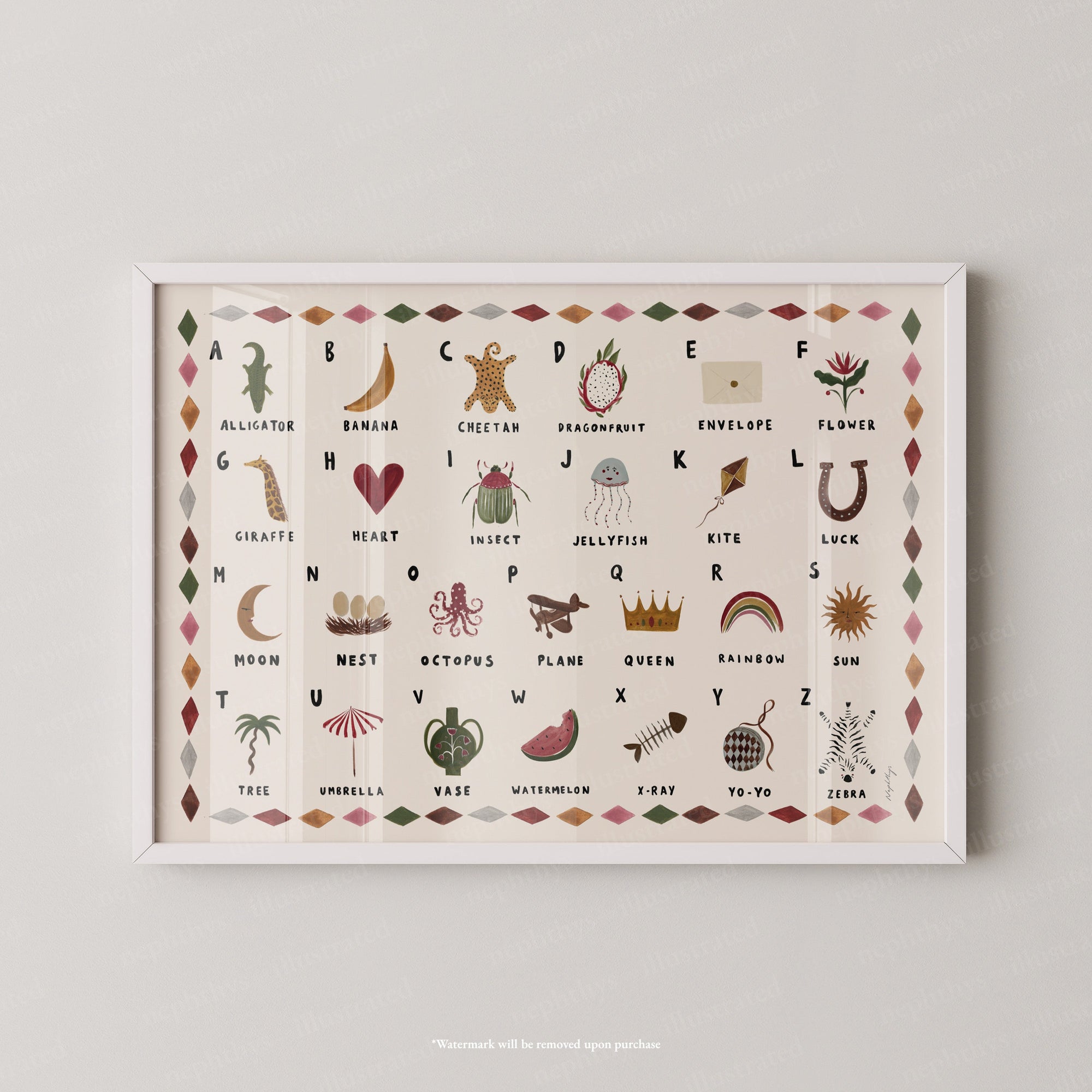 Alphabet Print Landscape