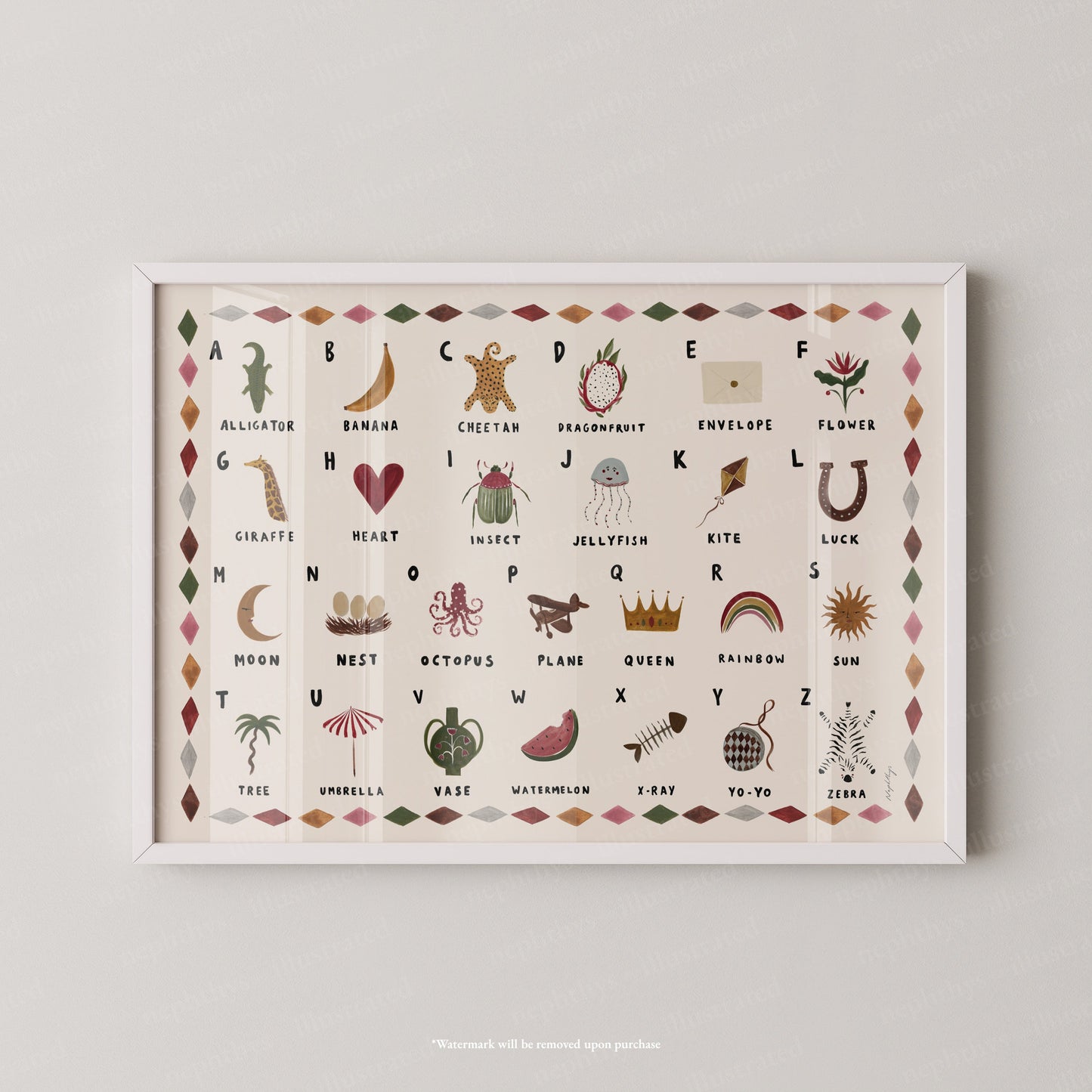 Alphabet Print Landscape