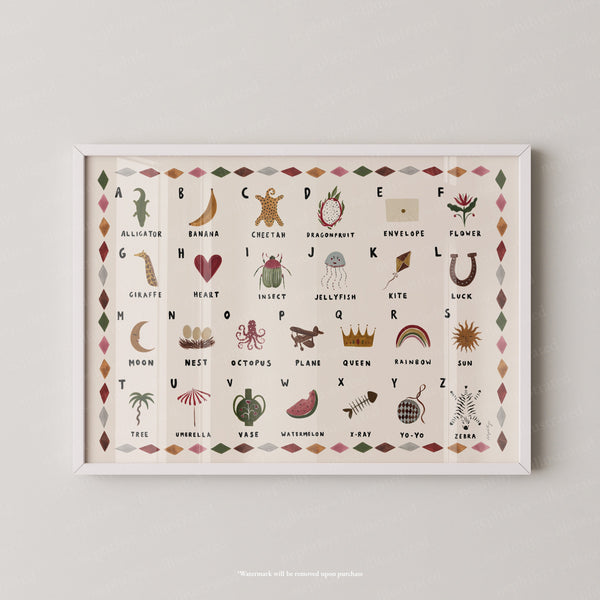 Alphabet Print Landscape