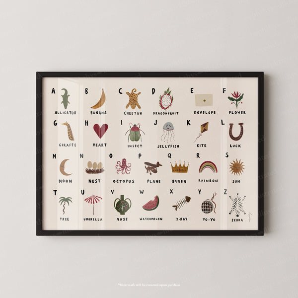 Alphabet Print Landscape