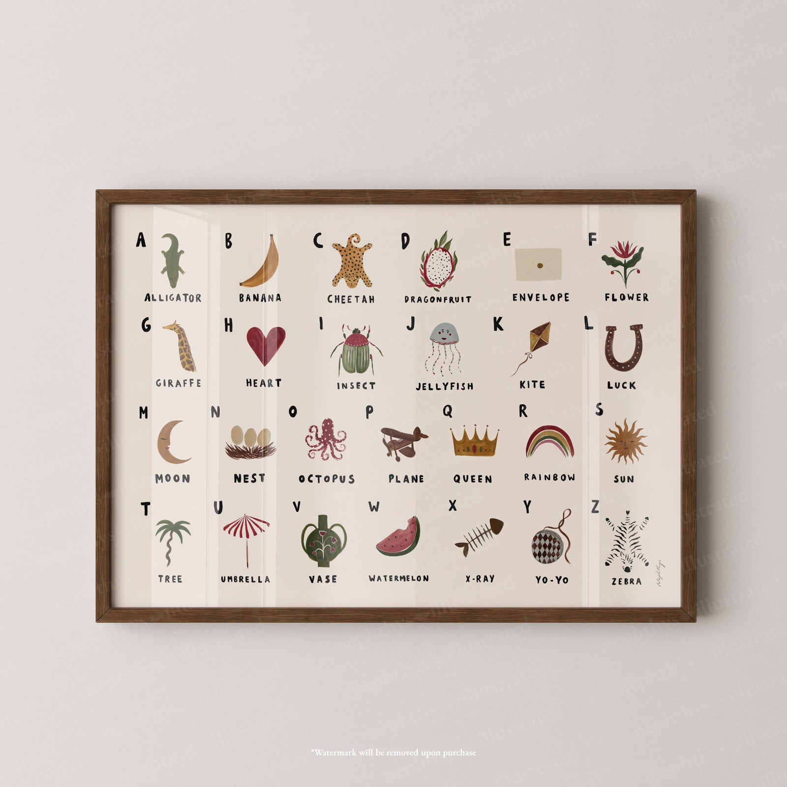 Alphabet Print Landscape