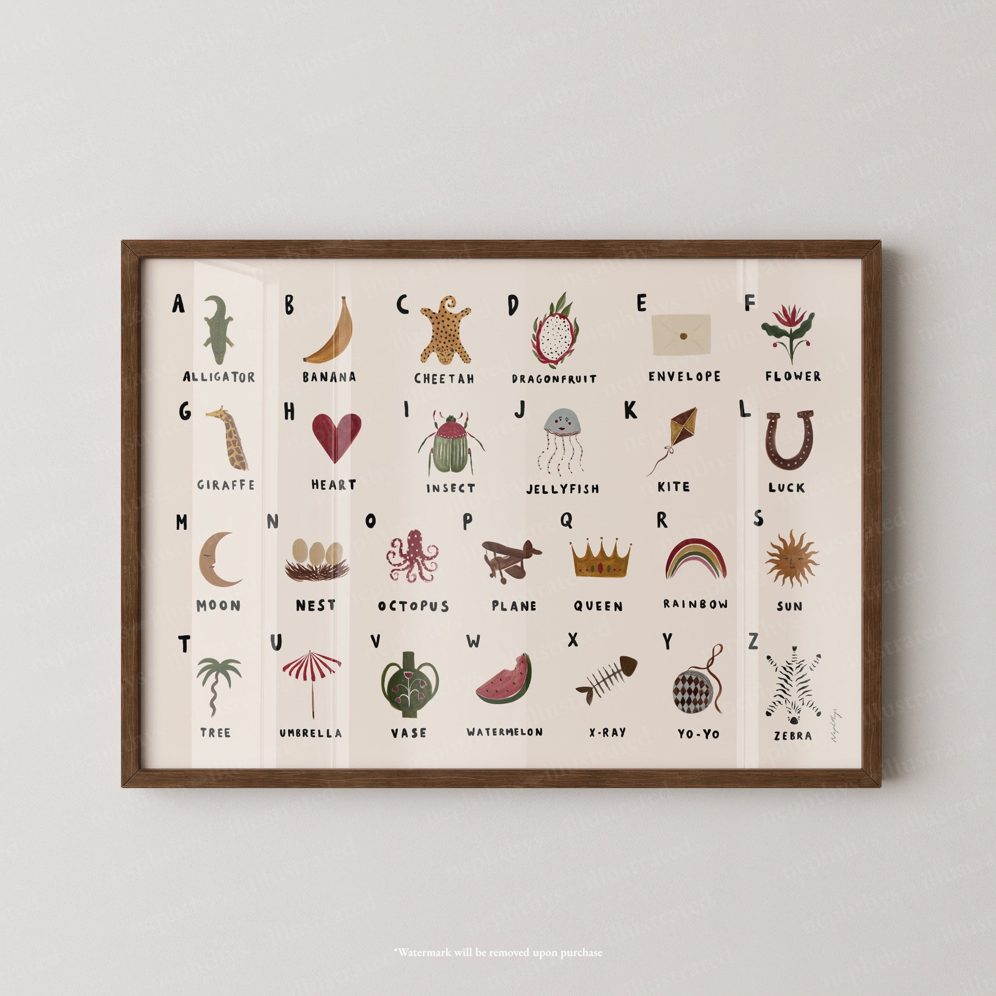Alphabet Print Landscape