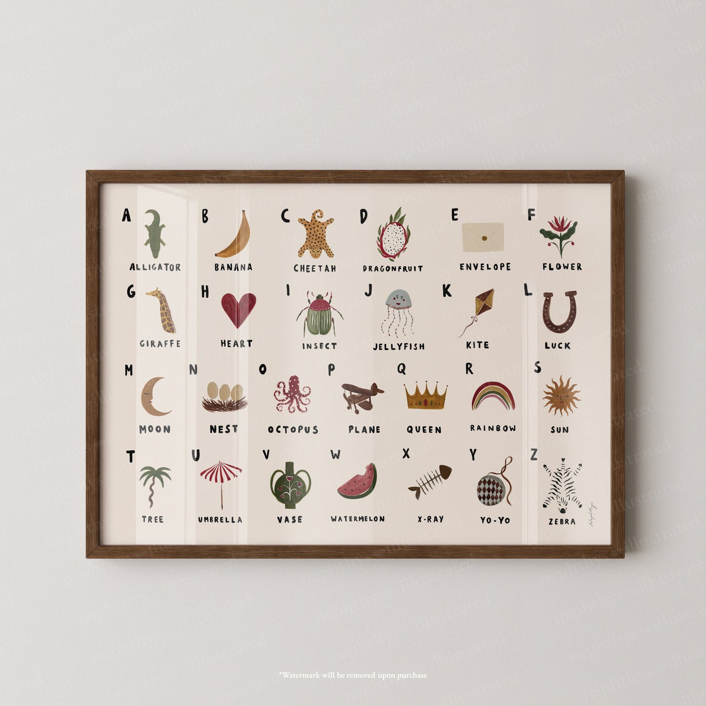 Alphabet Print Landscape