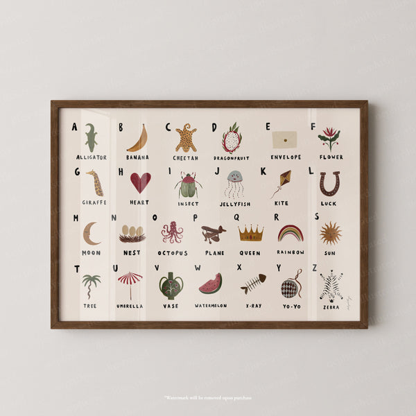 Alphabet Print Landscape
