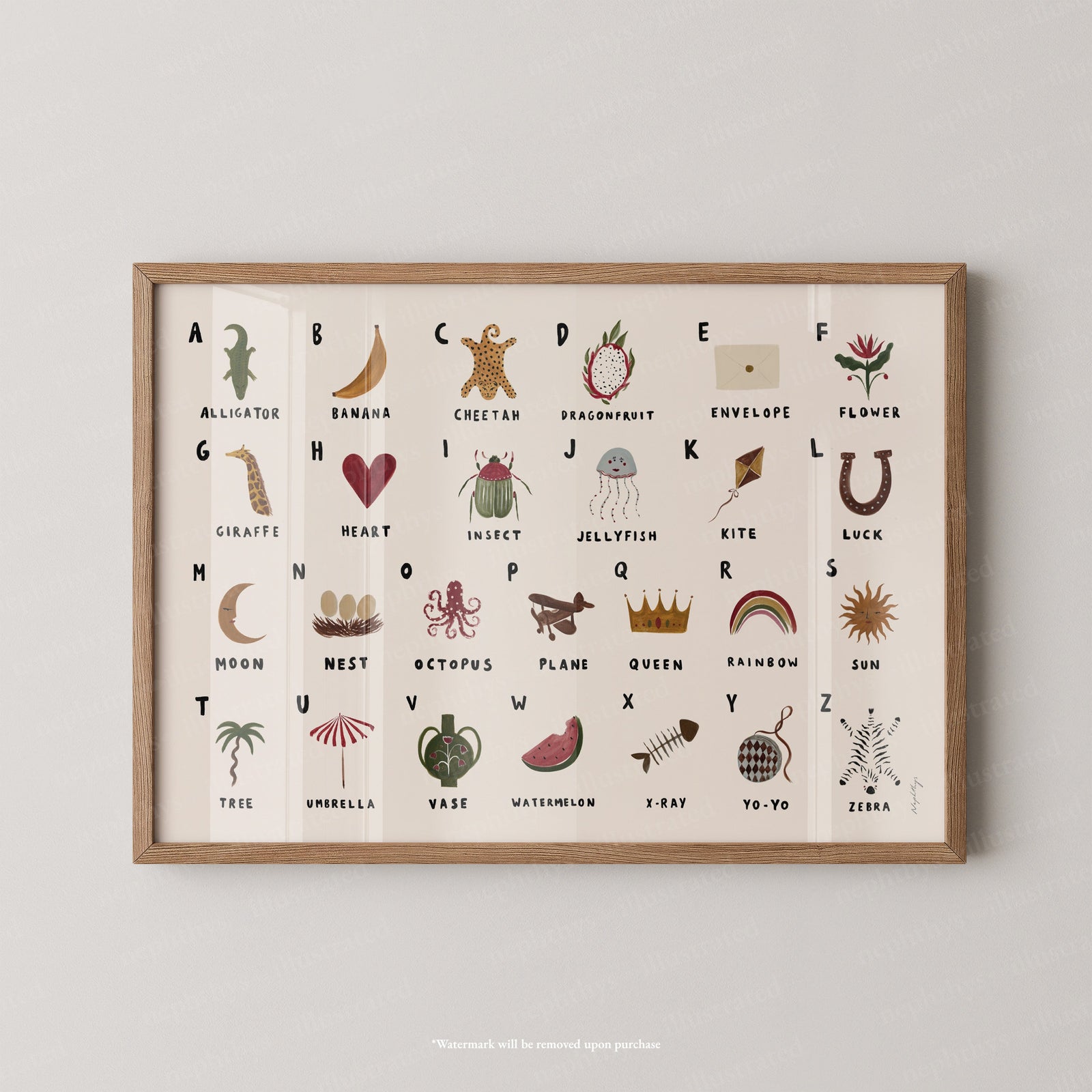 Alphabet Print Landscape