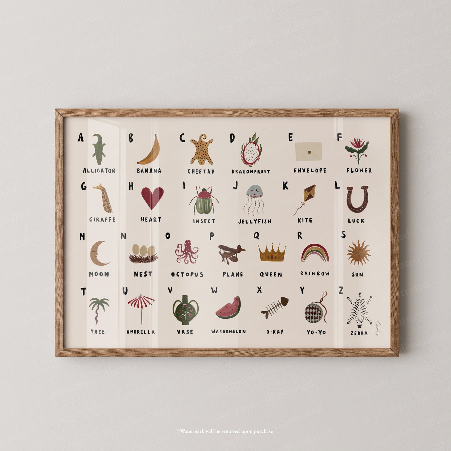 Alphabet Print Landscape