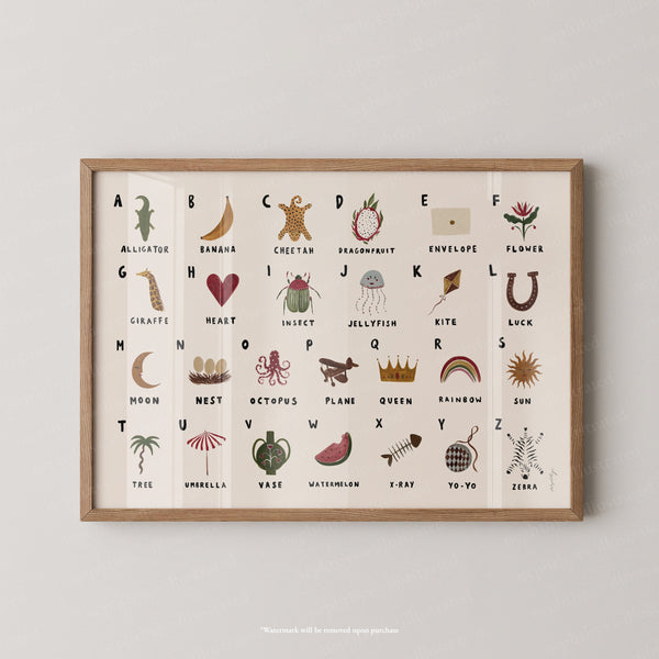 Alphabet Print Landscape