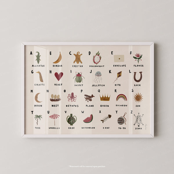 Alphabet Print Landscape
