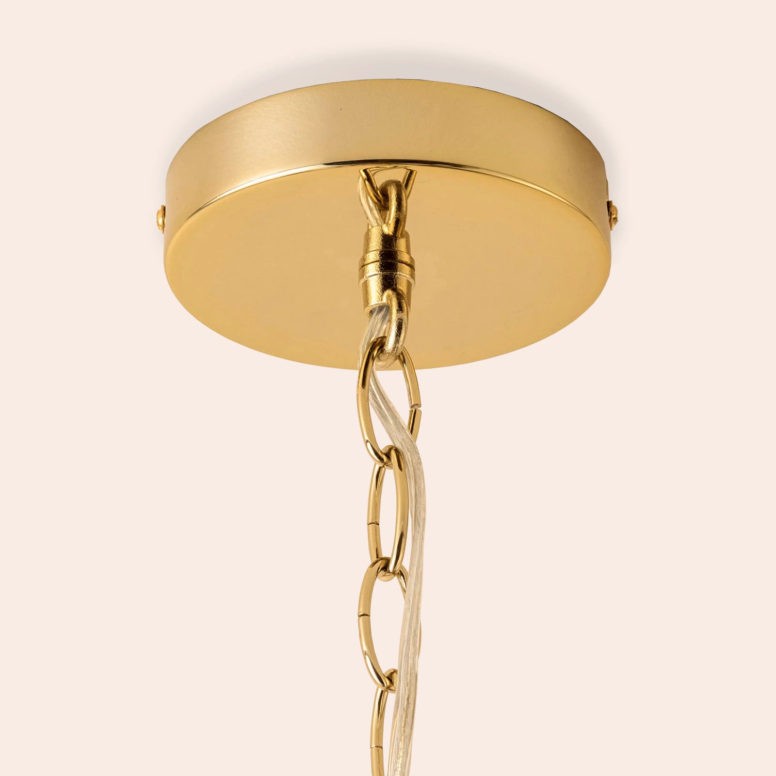 Amber Glass 3 Tiered Chandelier