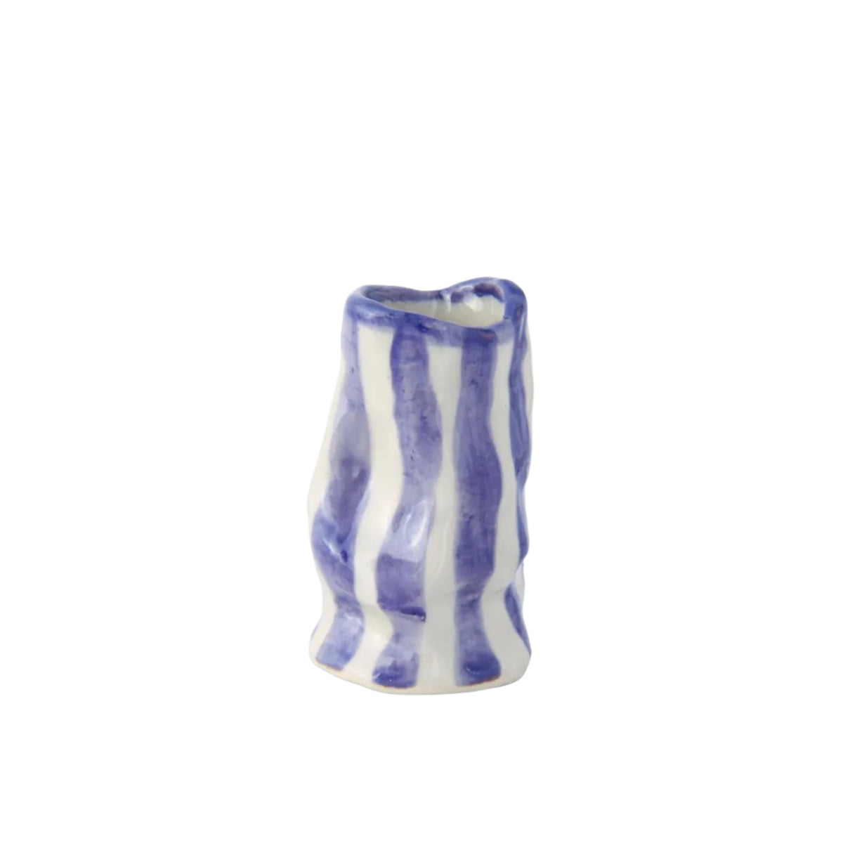 Amethyst Candy Stripe Candle Holder