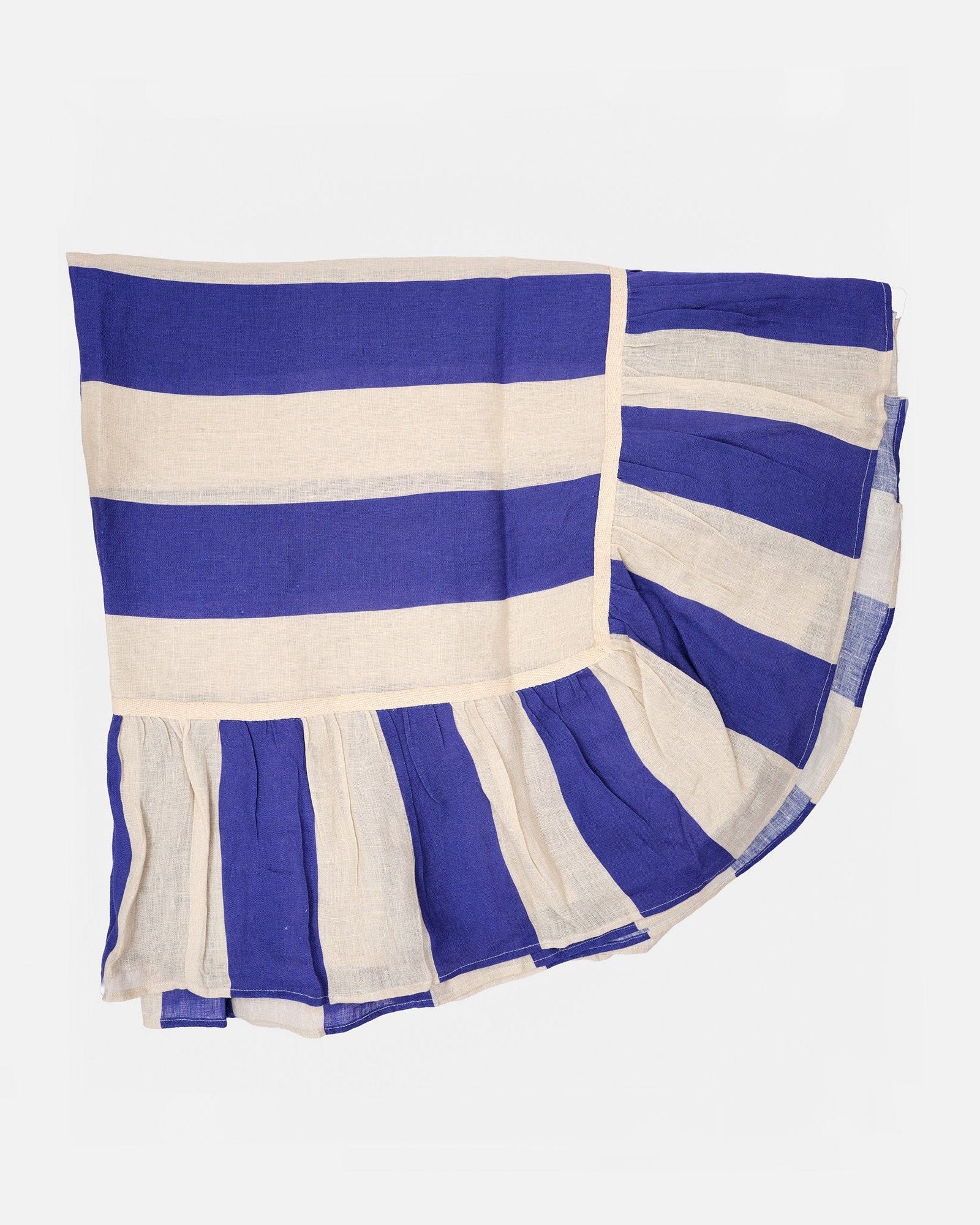 Cobalt Extra Wide Stripe Tablecloth