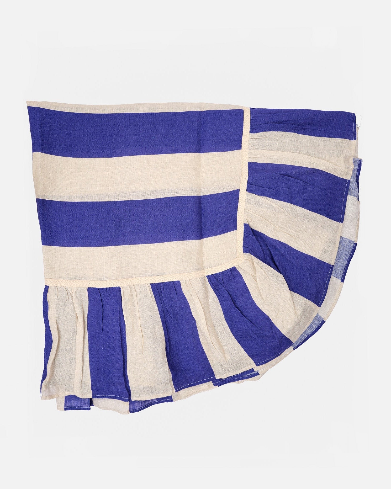 Cobalt Extra Wide Stripe Tablecloth
