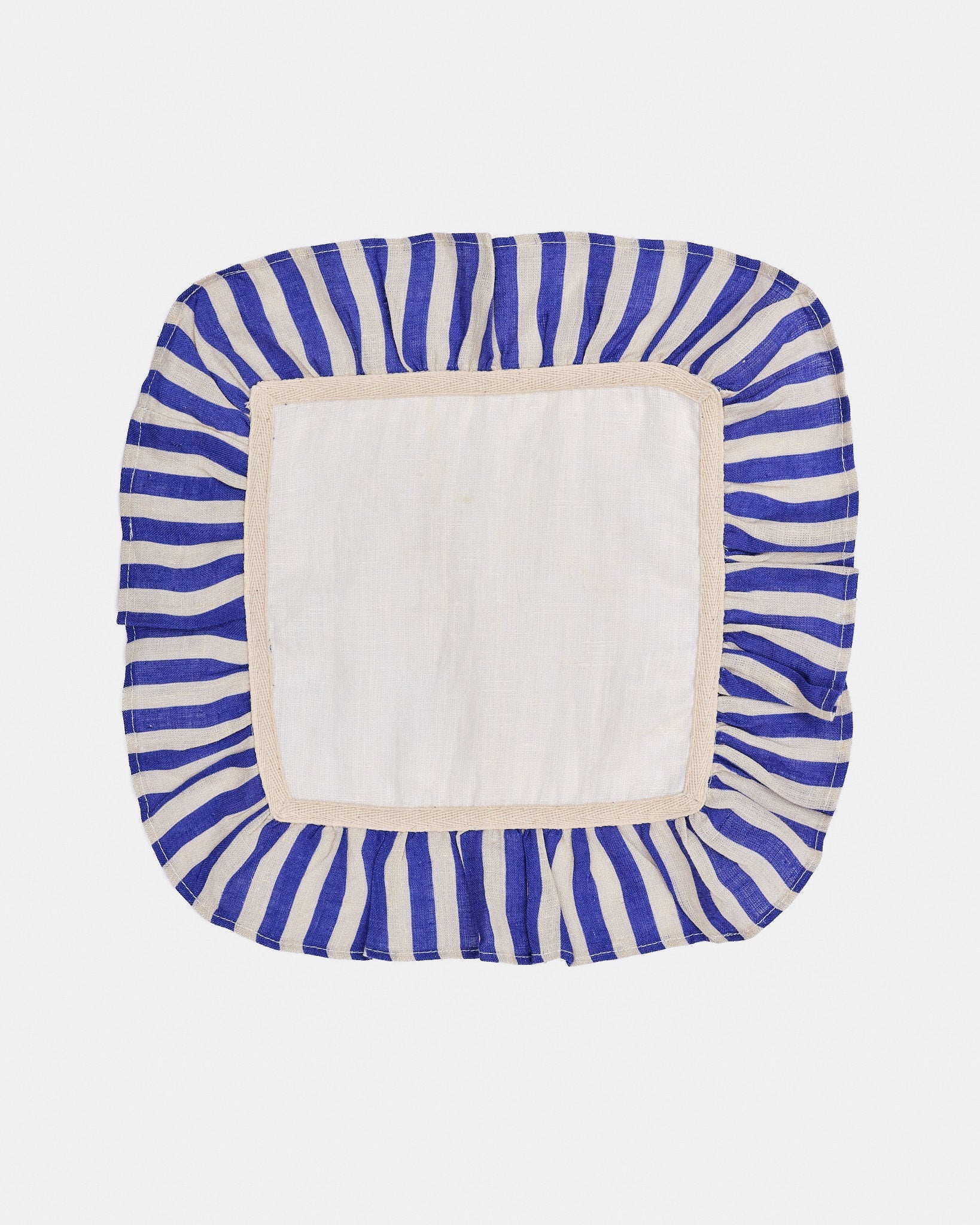 Cobalt Candy Stripe Napkin - Set of 2