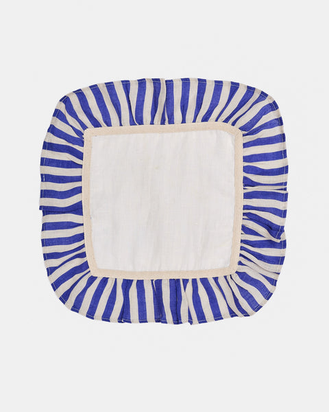 Cobalt Candy Stripe Napkin - Set of 2