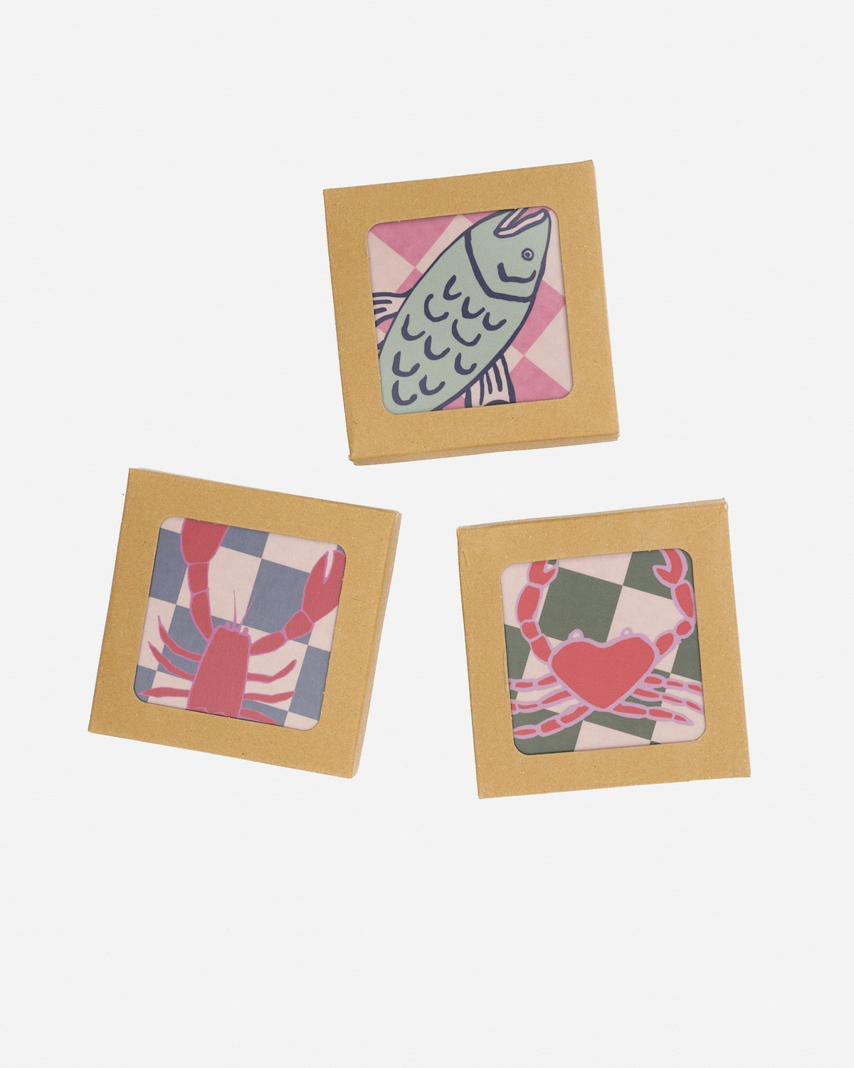 Set of 4 Crab Coasters