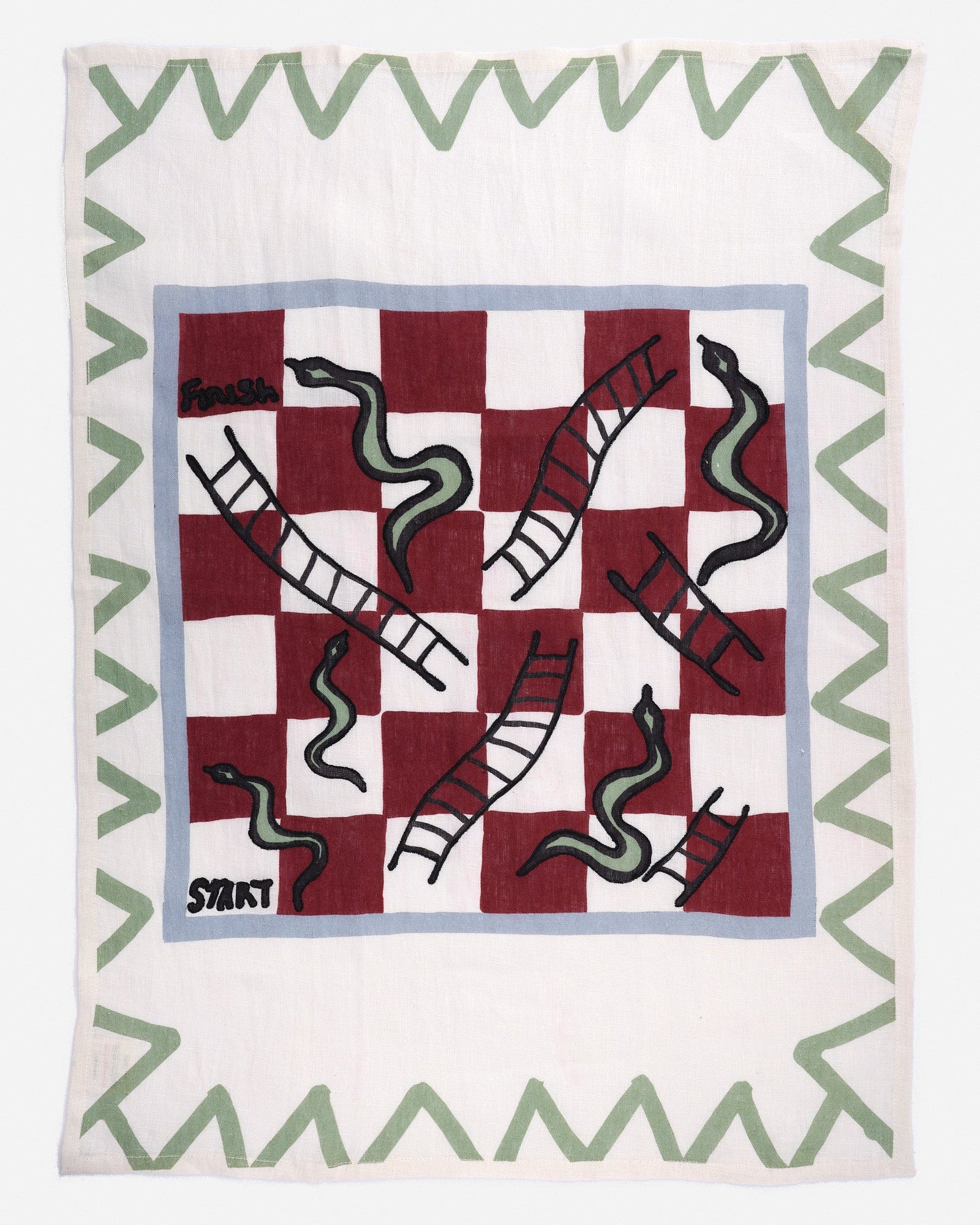 Snakes & Ladders Tea Towel