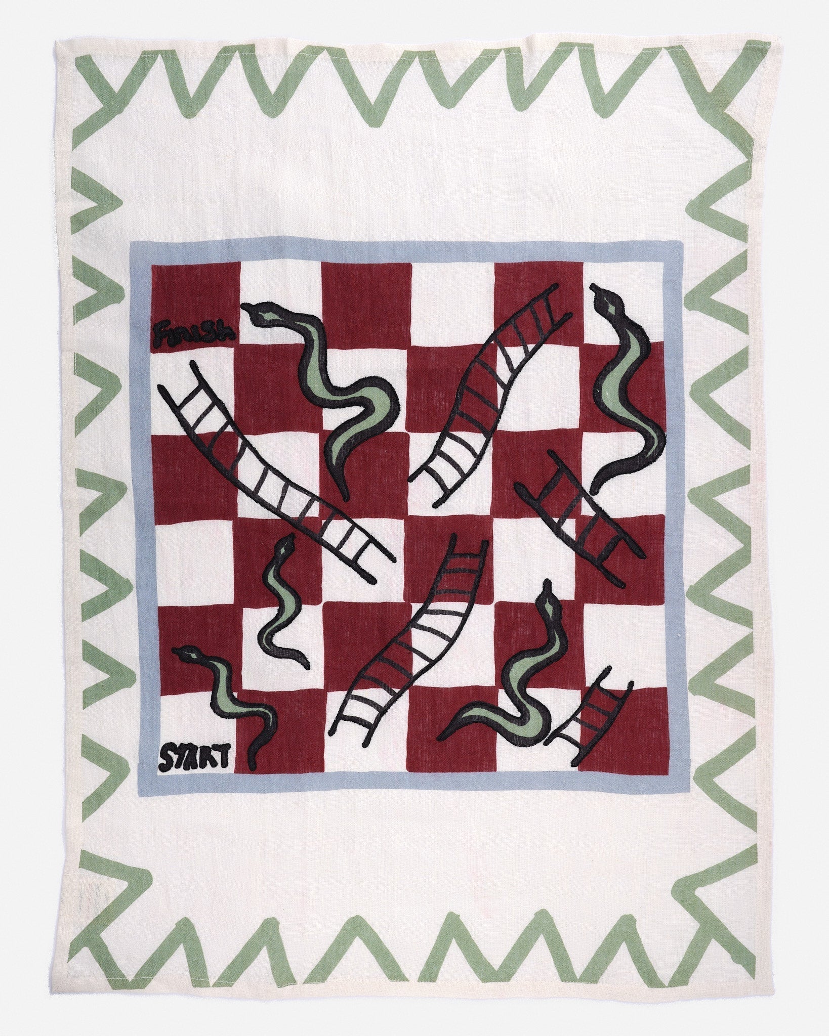 Snakes & Ladders Tea Towel