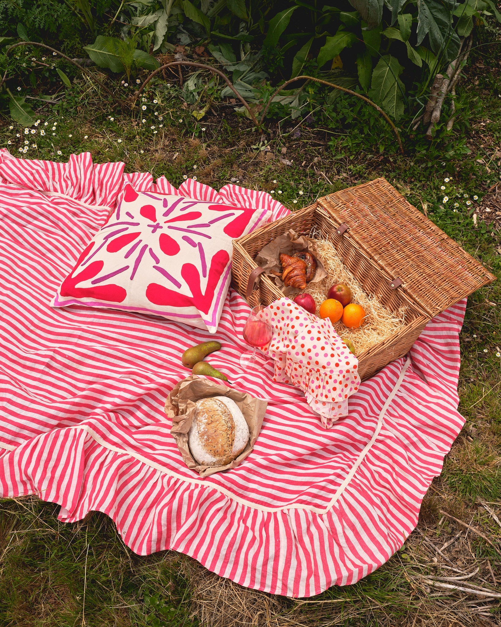 Rouge Tile Cushion Cover