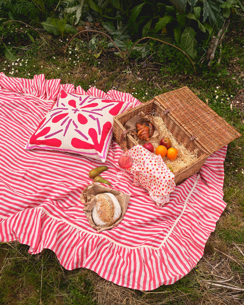 Rouge Tile Cushion Cover
