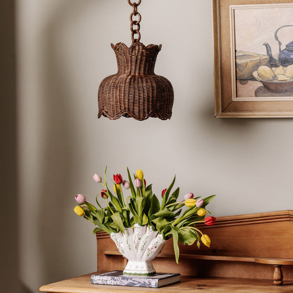 Anar Pendant Shade with Chain, Small