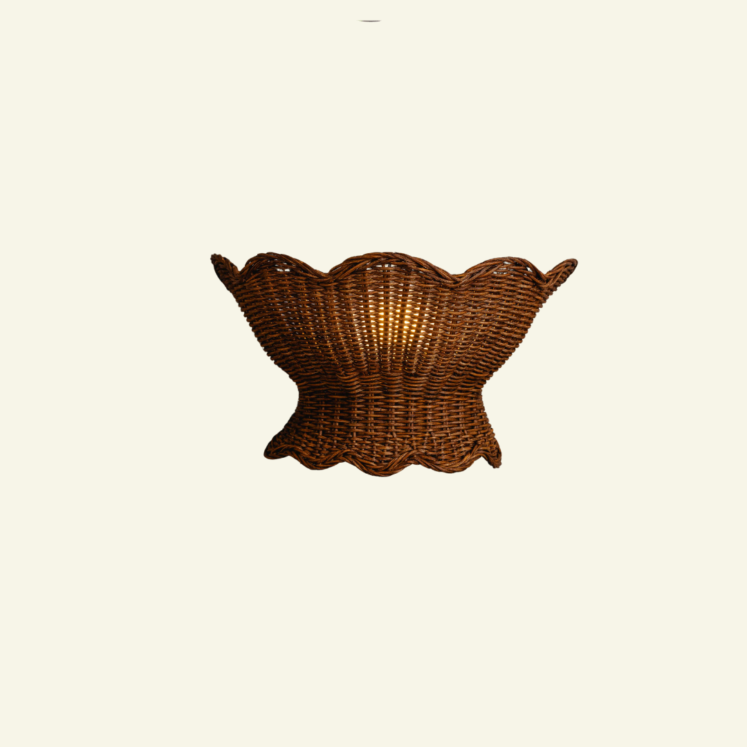 Anar Wall Light Shade, Teak